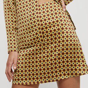 Reformation Benson Silk Skirt Mezzanine - Size 12